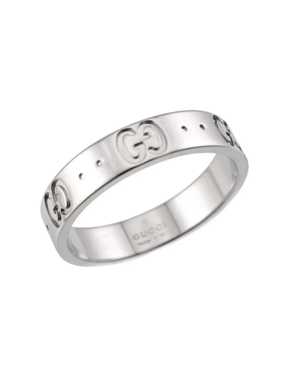 Gucci Icon Ring 18K White Gold